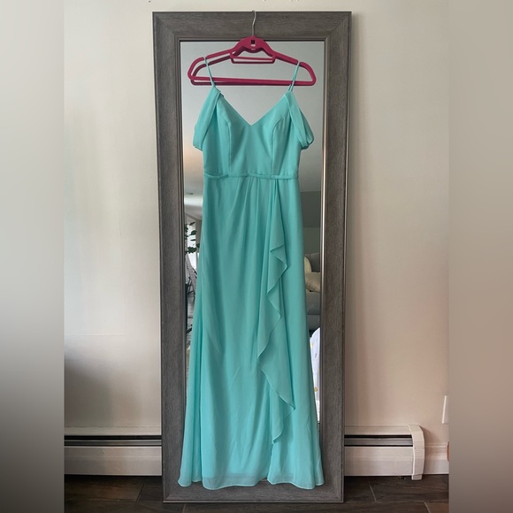 David’s Bridal Spa Chiffon Bridesmaids Dress Size 6 - Picture 6 of 8